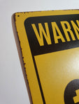 WARNING GAMERS ONLY METAL SIGN